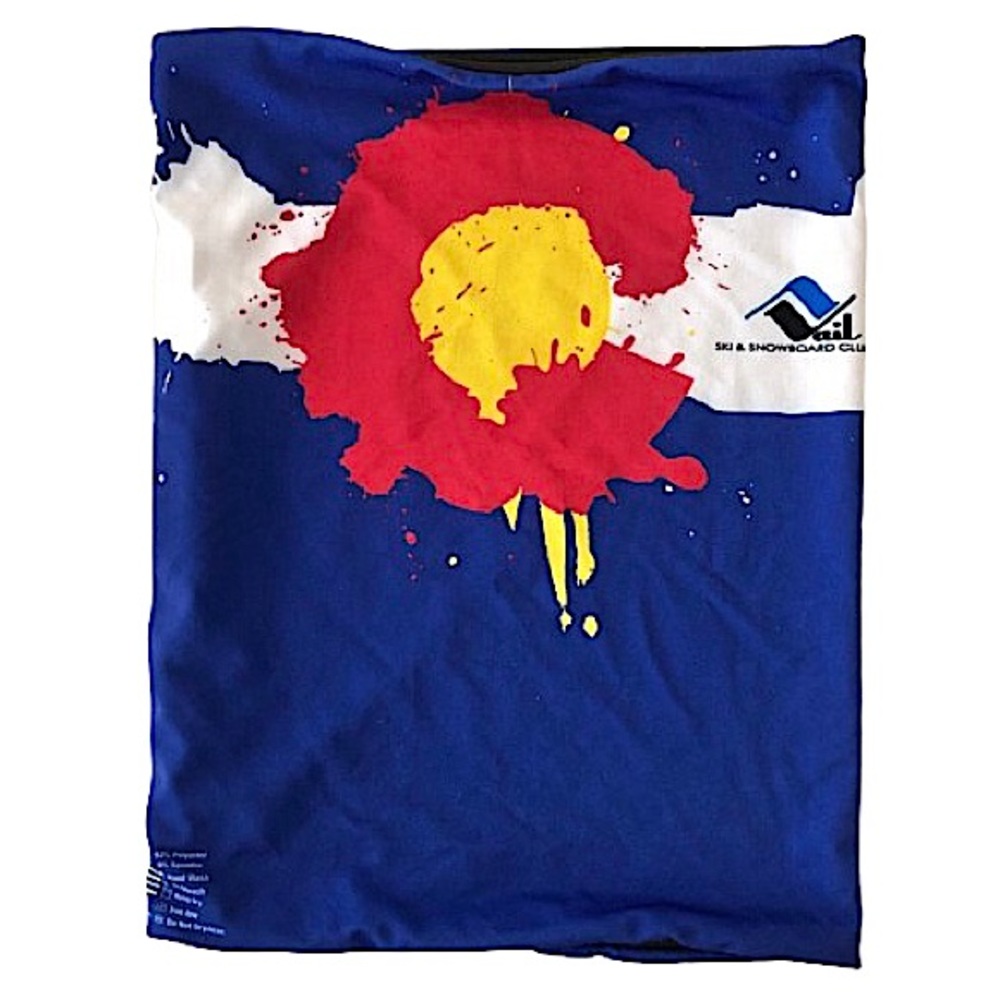⭐️Phunkshun Wear⭐️Colorado Flag Ski Mask Neck Gaiter Neck Warmer Ski Scarf OS